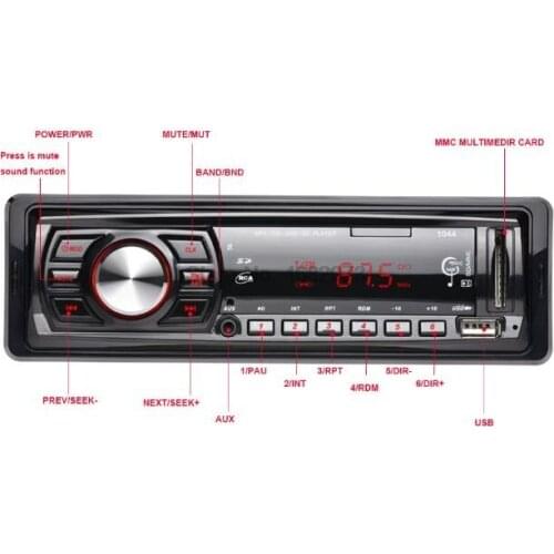 By DHL/Fedex 50pcs Audio Auto Car Radio Player 12V Car Stereo In-dash Single 1 Din FM Receiver FM Receiver MP3