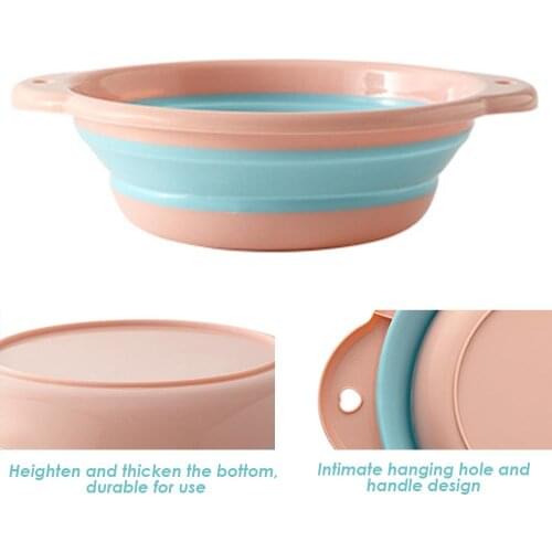 Vegetable Collapsible Basins Fruit Basin Folding Basin Folding Bucket Rowing Travel Sport Canoe Outdoor Cleaning Supplies