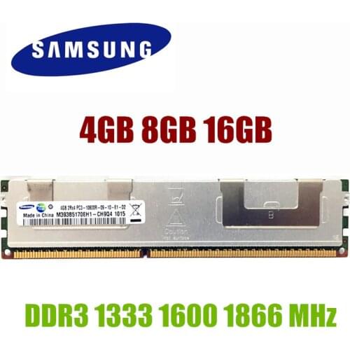 Samsung 4GB 8GB 16GB DDR3 PC3 1066Mhz 1333Mhz 1600Mhz Server memory 8G 16G 1333 1600 1866 REG ECC 10600 12800 RAM