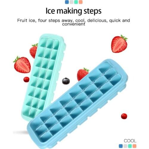 Ice Cube Tray Plastic Ice Cube Maker Sphere Mold For Cocktail Juice Whiskey Ice Cube Tray With Lid Food Grade Ice Molds Kitchen