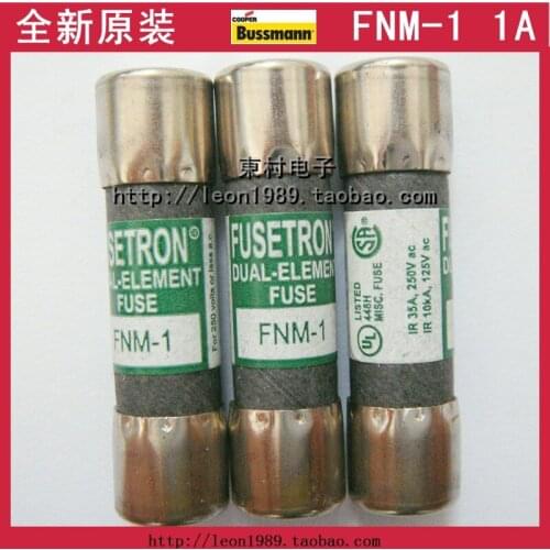 [SA]US Cooper Bussmann Fuses FUSETRON fuse FNM-1 1A 250V--10PCS/LOT