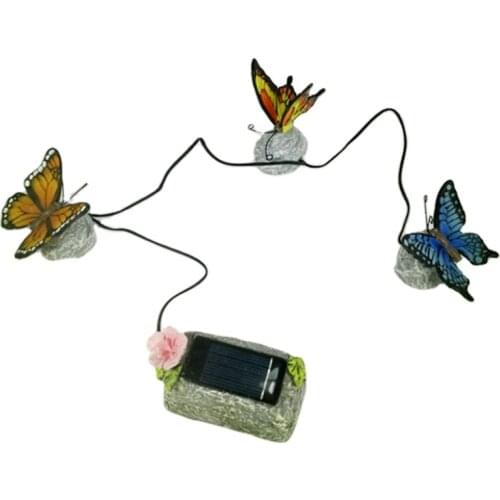 Solar butterflies Ornaments Garden Decoration Resin