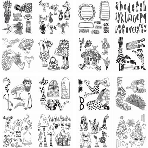 Fantastic Halloween Girls 26 Alphabet Set Clear Transparent Stamp For Card Album Photo Making Scrapbooking DIY Crafts Stencil