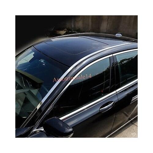 Exterior Steel Upper Roof Mouldings Trim 4PCS For BMW 7 Series G12 2016-2018 LWB