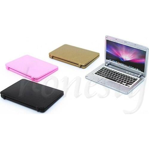 1:12 Dollhouse Miniature Tablet Mini Laptop Computer Decor Doll House Toy Gift