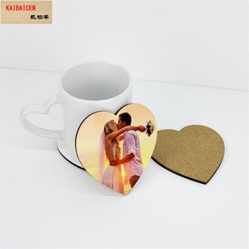 200pcs/Lot Sublimation blank MDF Wooden coaster kitchen accessories mat cup bar mug drink pads 115x100X4mm