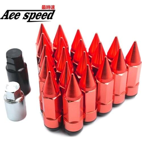 Aluminum iron Extended Trims lug nuts caps for bolts Screw cap With Spike 85mm