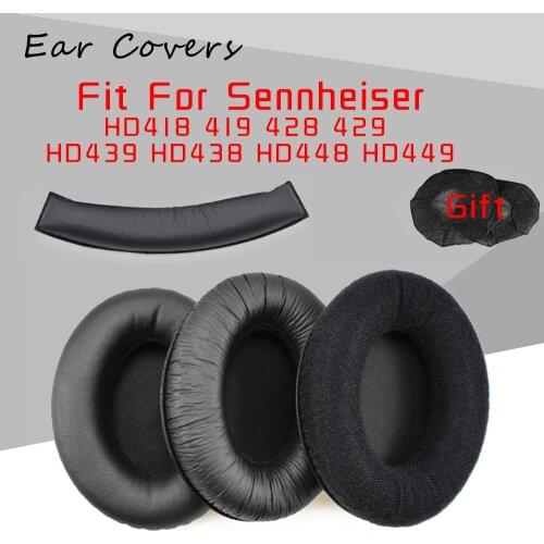 Earpads For Sennheiser HD418 HD419 HD428 HD429 HD438 HD439 HD448 HD449 Headband Headphone Earpads Replacement Headset Ear Pad