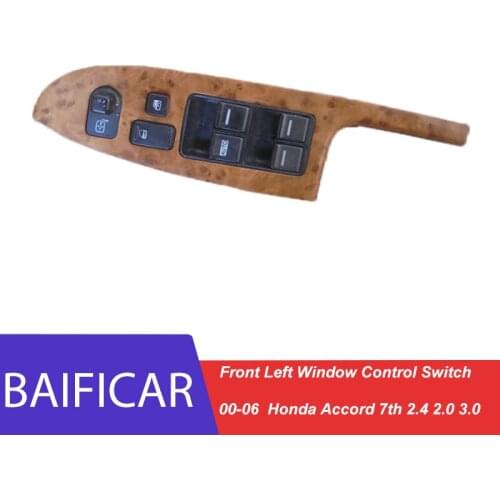 Baificar Used Front Left Window Main Lifter Control Switch For 2000-2006 Honda Accord Seven Generations 2.4 2.0 3.0