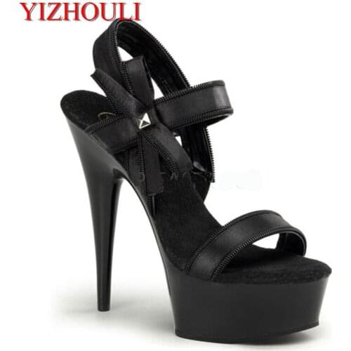The sexy queens favorite shoes sandals during 15 centimeters high heel shoes model stage womens shoes