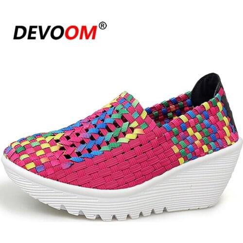 DEVOOM Women's Hidden Platform Shoes