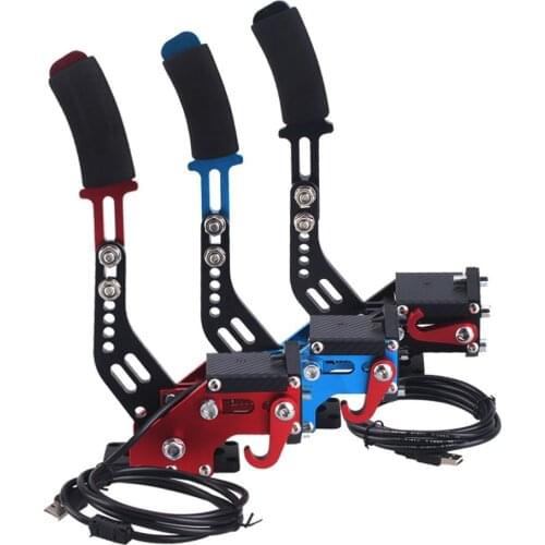 For Logitech Brake System SIM Auto Racing Games G25/G27/G29 T300 T500 Fanatec Osw Dirt Rally Red Steel 14 Bit PC USB Handbrake