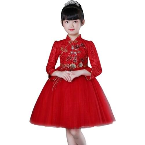 Elegant flower girl Princess Wedding Party Lace Flower Dress Girl School Graduation holiday Prom Eucharist dress New Year Dress