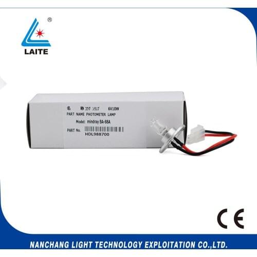 MIndray BA-88A 6V10W halogen bulb Semi-auto biochemistry analyzer BA88A 6V 10W free shipping-3pcs
