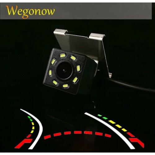 HD Wireless Car CCD Rear Camera Fisheye 4 8 12 led dynamic Night Vision bracket waterproof parking For ford focus 2015 2016 2017