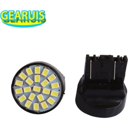HK post Free 100pcs/lot T20 W21W 7443 22 SMD 1206 3020 LED 22smd Black light blub backup light white red blue DC 12V