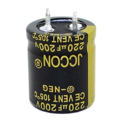 JCCON Horn Aluminum Electrolytic Capacitor 200v220uf Volume 22x25 Inverter Power