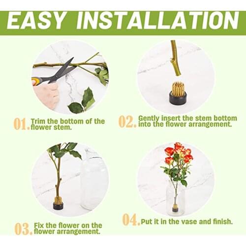 3Pcs Round Flower Frog Arrangement Arranger Desktop Ikebana Home Art