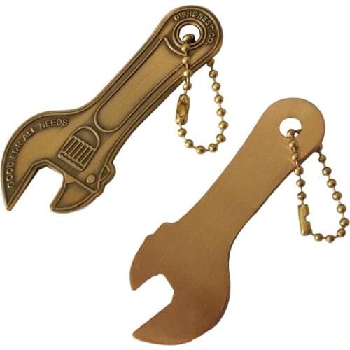 Metal Openers Engraved Keychain/Bottle Opener Made by Brass With Antique Bronze Plating Accept Custom and MOQ50pcs