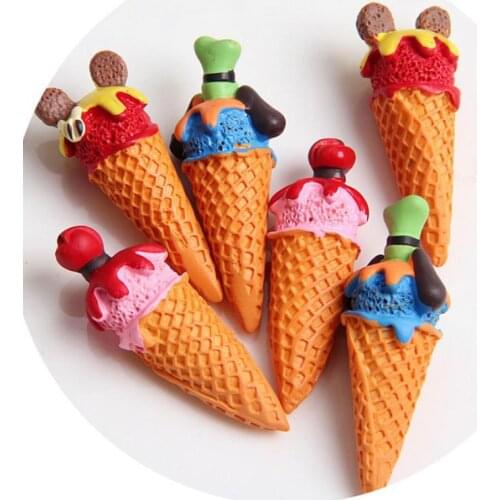 6pcs Miniature Dollhouse 1:6 Scale Ice Cream Pretend Food for Blyth Bjd 1/6 Doll Dollhouse Kitchen Toys