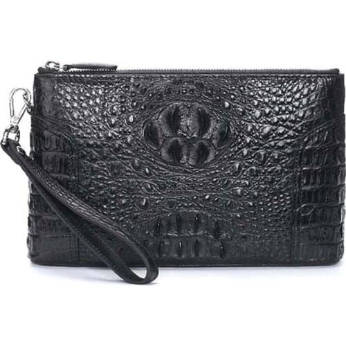 Madun new import crocodile handbags male clutch bag large capacity Hand bag male business male bags Hand caught bag