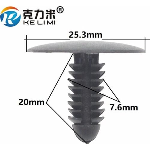 KE LI MI Auto Car Cover Hood Roof Plastic Retainers Clips ForGM Buick Hideo Noise cotton Fasteners