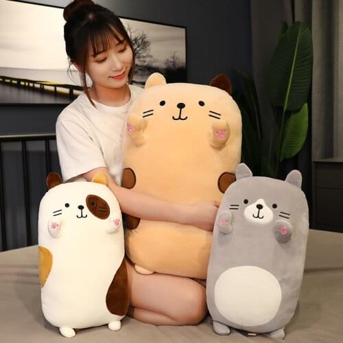50/70cm Cartoon Cute Cats Plush Pillow Sofa Cushion Bed Decor Stuffed Animals Toys Soft Baby Doll for Kids Girls Birthday Gifts