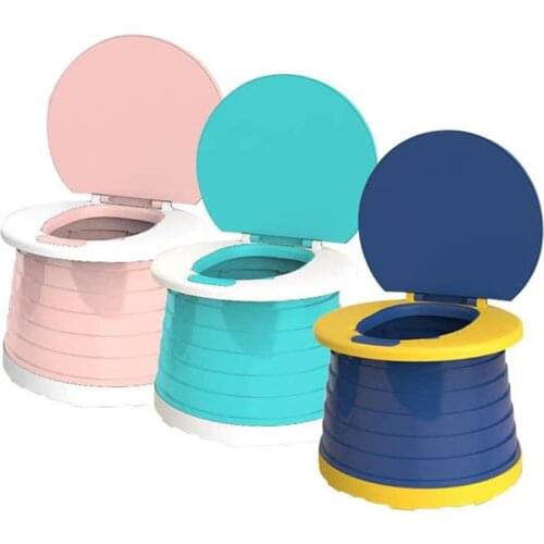 2 in 1 Portable Potty Seat With Storage Bag For Toddler Boy Girl Kids Travel Folding Training Toilet Chair Car WC Childrens Pot