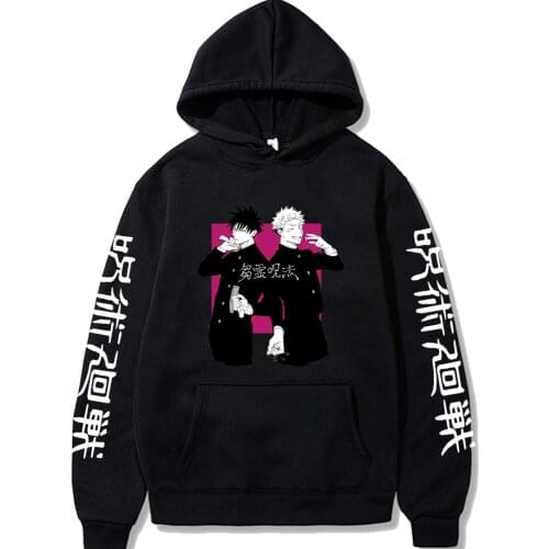 Anime Jujutsu Kaisen Hoodie Sweatshirt Male Loose Hoodies