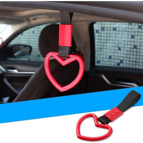 Tsurikawa Ring Heart JDM Train Bus Handle Hand Strap Drift Charm Strap Drift Auto Accessories Car Styling