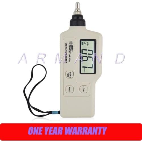 Smart Sensor AR63A Portable Vibration Meter Analyzer Digital Vibrometer Measurement Velocity Acceleration Displacement