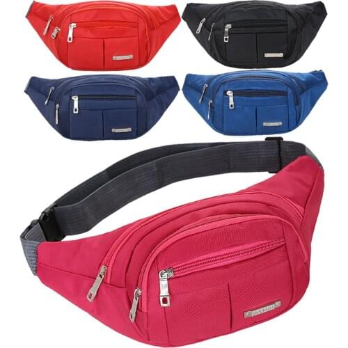 Waist Bag Mens And Womens Universal Fanny Pack Sports Travel Outdoor Solid Color Chest Bag Crossbody Belt Bag Waist Pack
