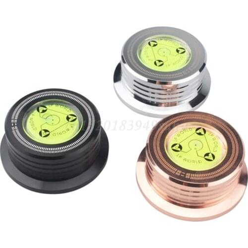 Universal 50Hz LP Vinyl Record Player Disc Turntable Stabilizer with Level Aluminum Alloy Weight Clamp