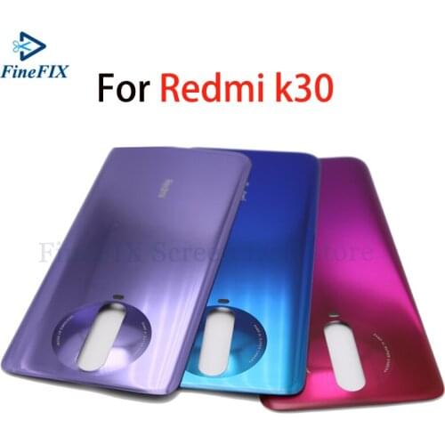 For Xiaomi Redmi K30 5G K30 4G Housing Battery Back Cover Glass With Adhensive Sticker Replacement