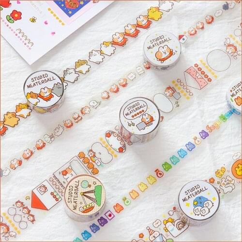 1set/1lot Washi Masking Tapes Cute cat Decorative Adhesive Scrapbooking DIY Paper Japanese Stickers 2m