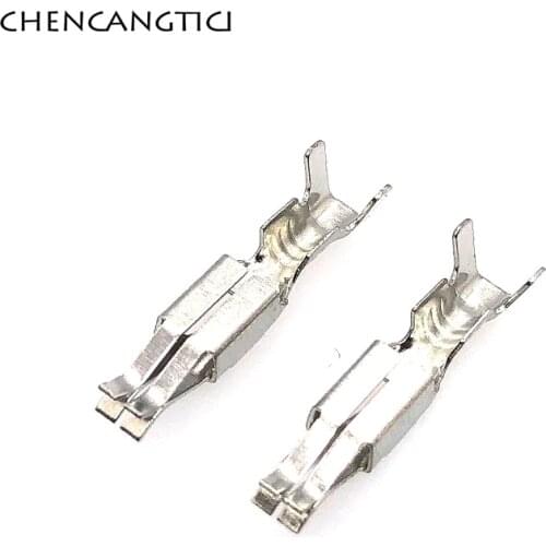 50 Pcs Car Splices Crimping Wire Terminal Non-Insulated Auto 3.5 MM Female Crimp Terminals DJ622-E3.5A Pins