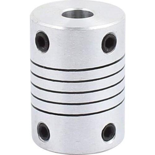 6mm to 8mm Shaft Coupling 25mm Length 18mm Diameter Stepper Motor Coupler Aluminum Alloy Joint Connector for 3D Printer CNC Mach