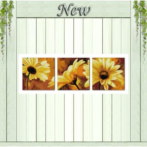 African daisy scenery flower Painting 11CT Counted print on canvas DMC 14CT chinese Cross Stitch kits embroidery needlework Sets