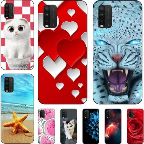 For Xiaomi Redmi 9T Case 6.53 inch Silicon Soft Tpu Back Phone Cover For Redmi 9 T Etui bumper protective Coque