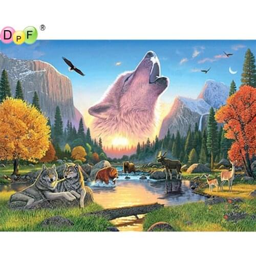 DPF 5D Round/Square full Diamond Painting Cross Stitch scenery Crafts Diamond Embroidery Mosaic Needlework kits Home Decor