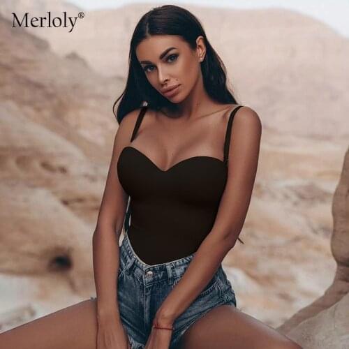 Summer Bodysuit Women 2021 Sexy Push Up Body for Woman Skinny Top Sleeveless Bodycon Black White Khaki Fashion Streetwear Outfit