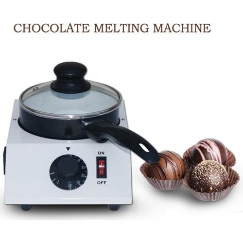 40W Mini Electric Chocolate Melting Machine Ceramic Non-Stick Pot Tempering Cylinder Melter Pan 220V(Single Pan