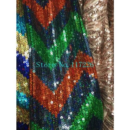 French Tulle Lace sequins Mesh Wedding Dress Fabric JRB-7106 Latest Design with color ful sequins High Quality