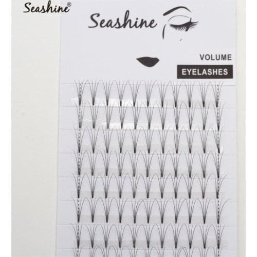 Individual Eyelash 4D Short Stem Russian Volume Lashes Premade Fans South Korean Silk Fake Faux Lash Extensions Free Shipping