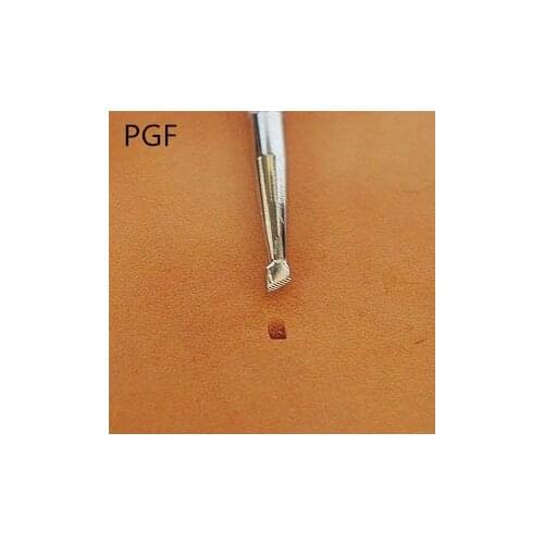 Diy handmade leather goods vegetable tanned leather stainless steel leather leather carving printing tool knock bevel tool 000