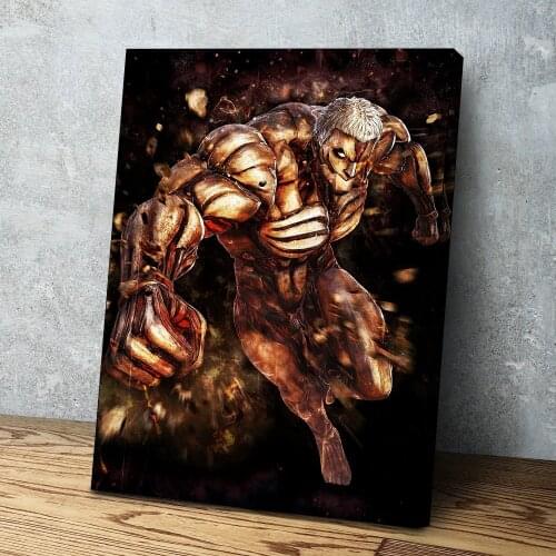 HD Prints Attack on Titan Decoration Canvas Painting Wall Art Reiner Braun Poster Home Decor Bedroom Bedside Background Pictures
