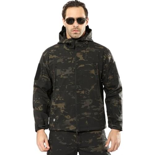 Hot Winter 5XL Tactical Camouflage Training Jacket Women Men Outdoor Sports Camping Hiking Trekking Coat Soft Shell Windbreaker