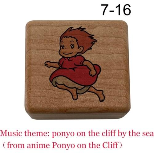 Ponyo on the cliff by the sea music box Gake no Ue no Ponyo wind up anime movie fans kids boys girl toy christmas birthday gift