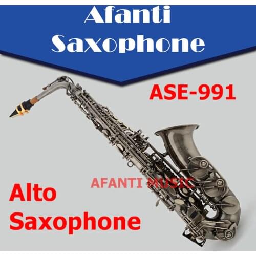 Afanti Music Eb tone / Brass body / Gold Lacquer Alto Saxophone (ASE-991)