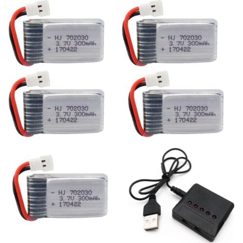 Wholesale 3.7V 300mAH Lipo Battery Charger For Udi U816 U830 F180 E55 FQ777 FQ17W Hubsan H107 X11C FY530 RC Drones BATTERY Parts
